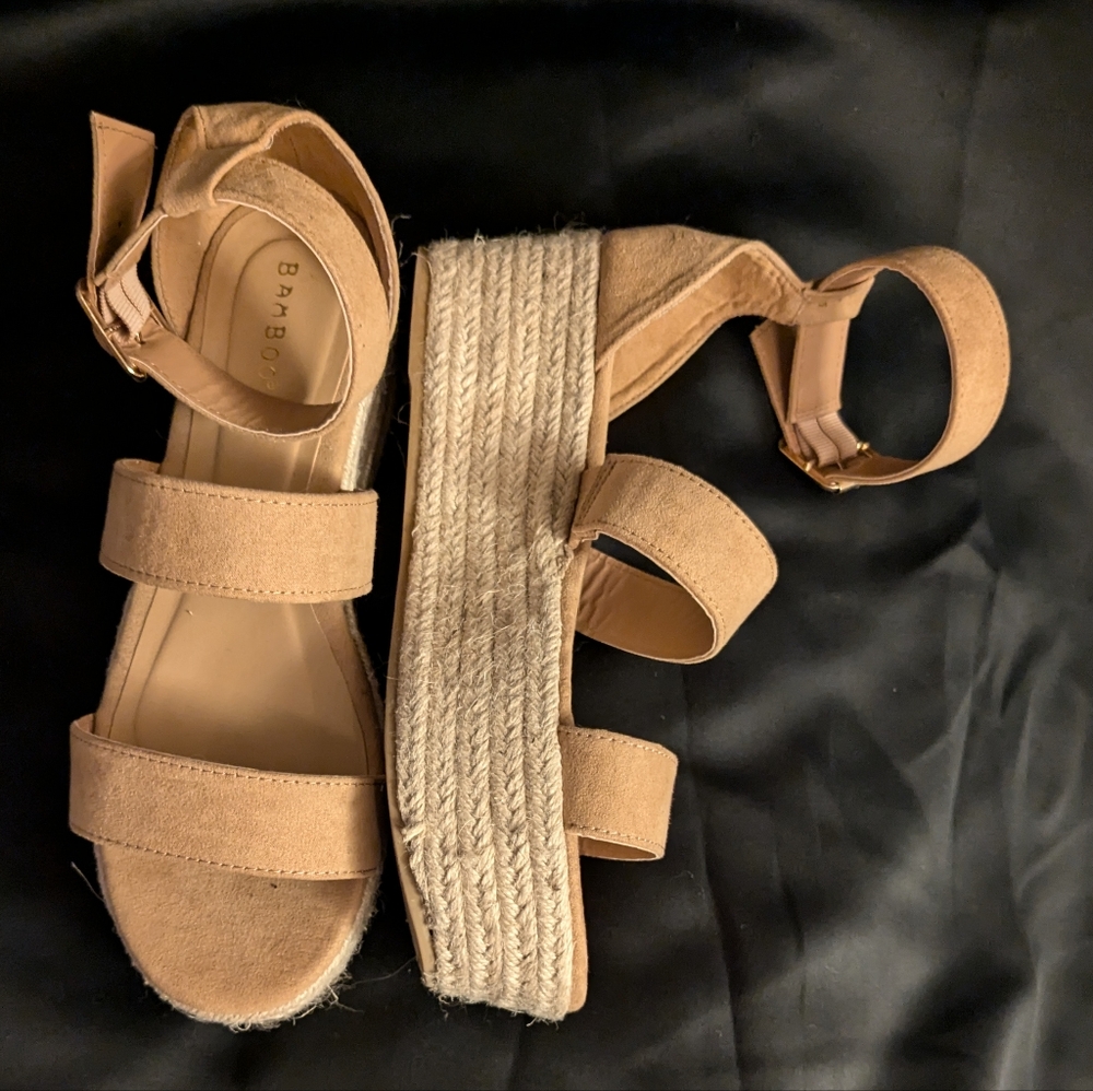 Bamboo Platform Sandals